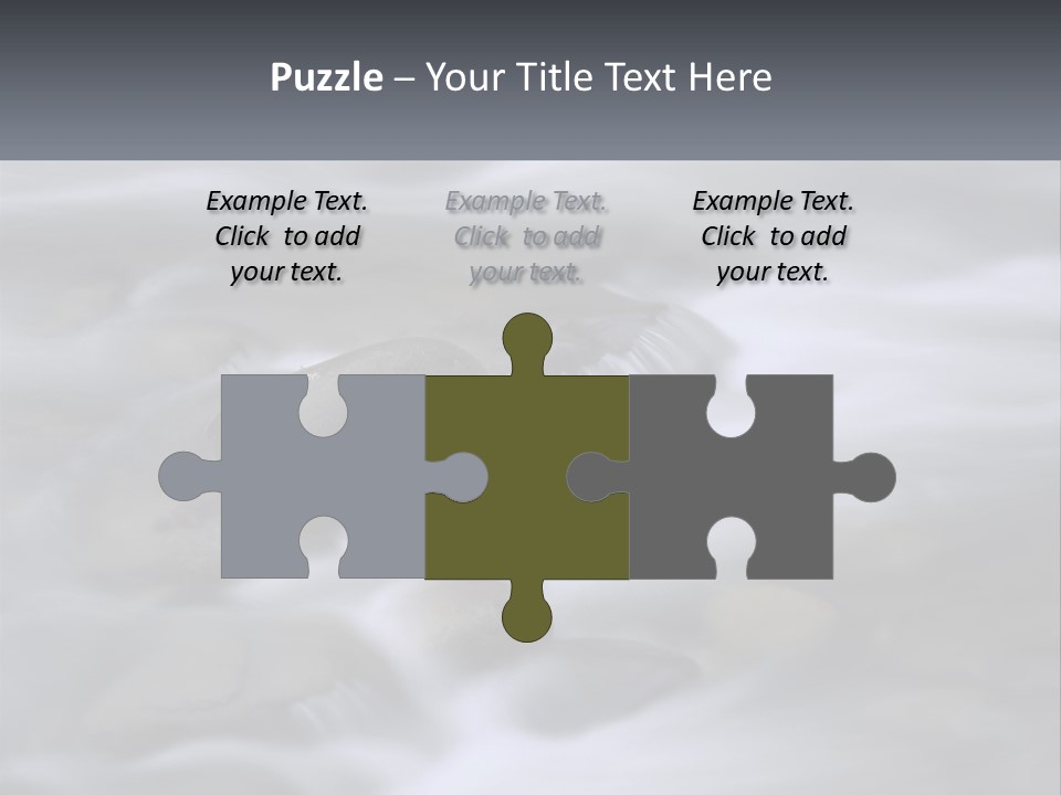 Flowing Water Beauty Great Smoky Mountains PowerPoint Template