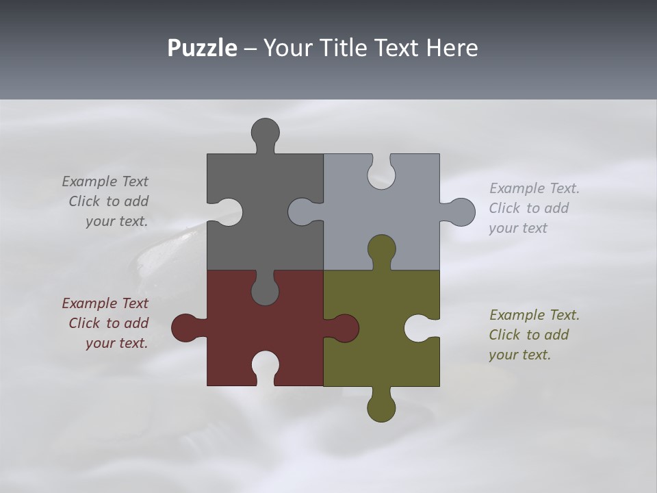 Flowing Water Beauty Great Smoky Mountains PowerPoint Template