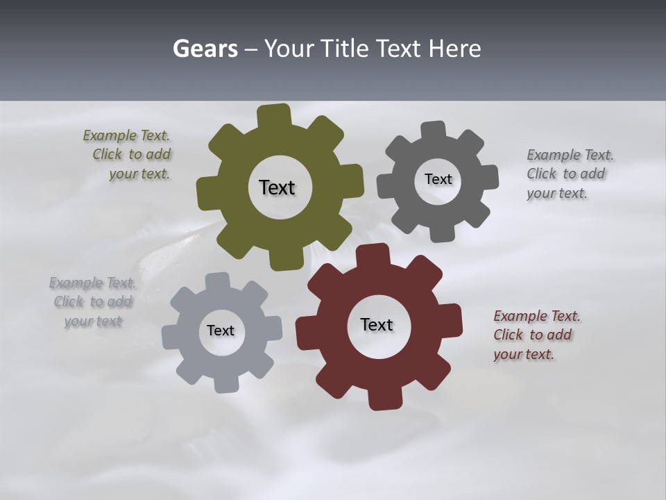 Flowing Water Beauty Great Smoky Mountains PowerPoint Template