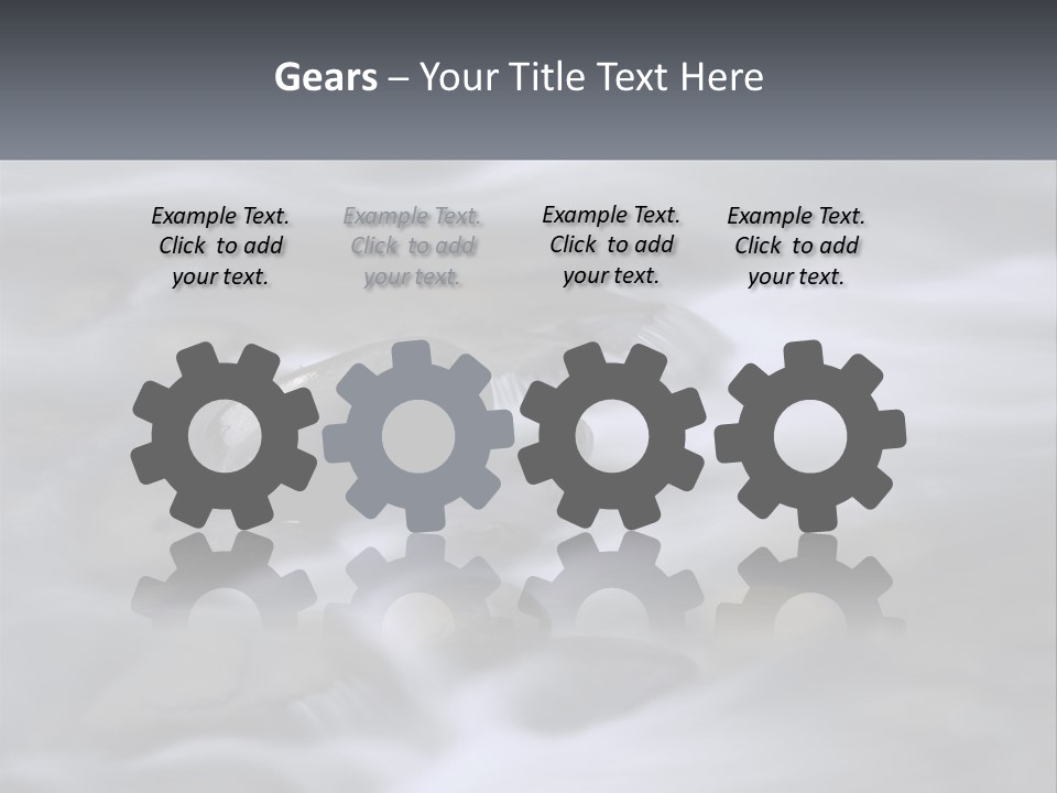 Flowing Water Beauty Great Smoky Mountains PowerPoint Template