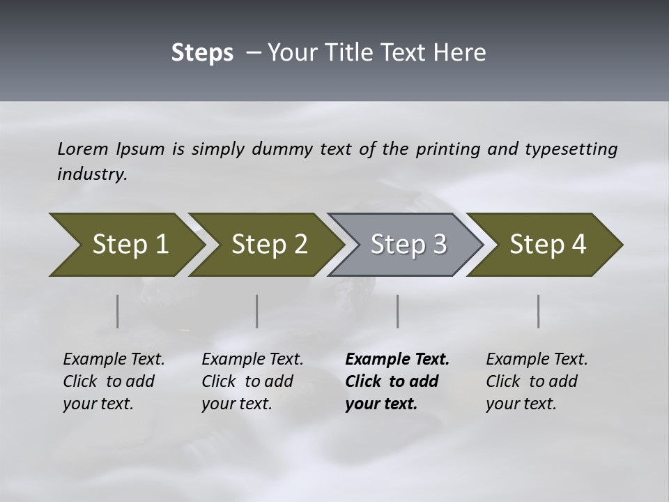 Flowing Water Beauty Great Smoky Mountains PowerPoint Template