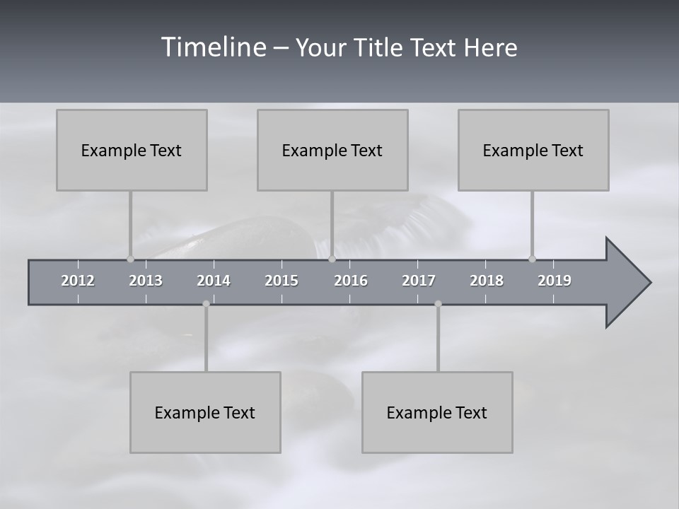 Flowing Water Beauty Great Smoky Mountains PowerPoint Template
