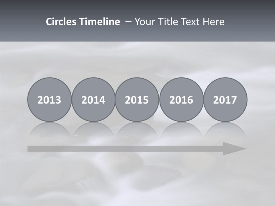 Flowing Water Beauty Great Smoky Mountains PowerPoint Template