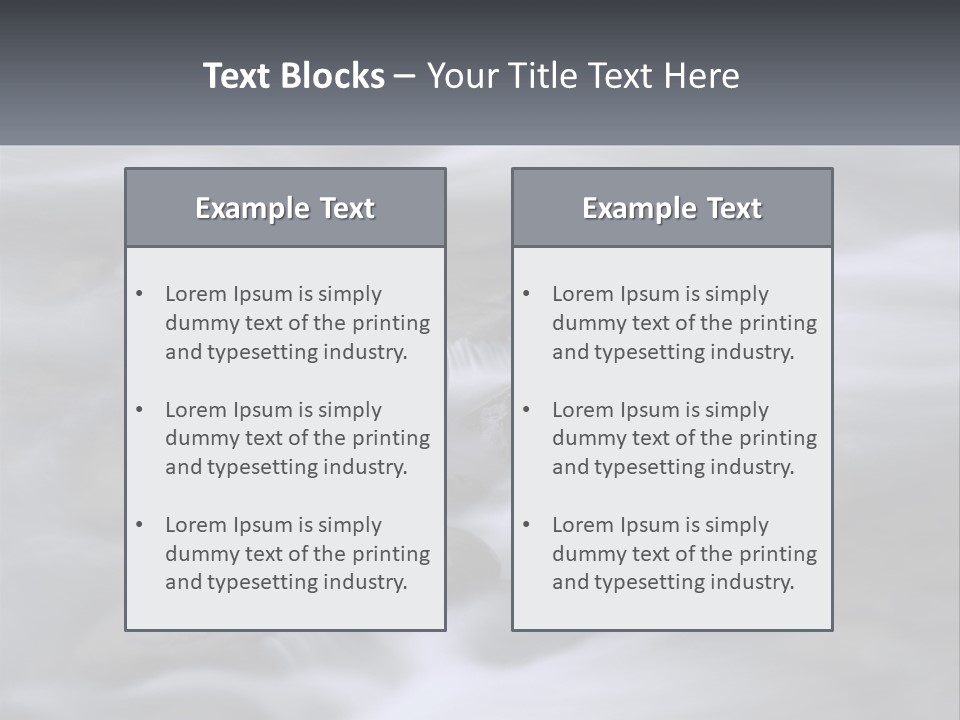 Flowing Water Beauty Great Smoky Mountains PowerPoint Template