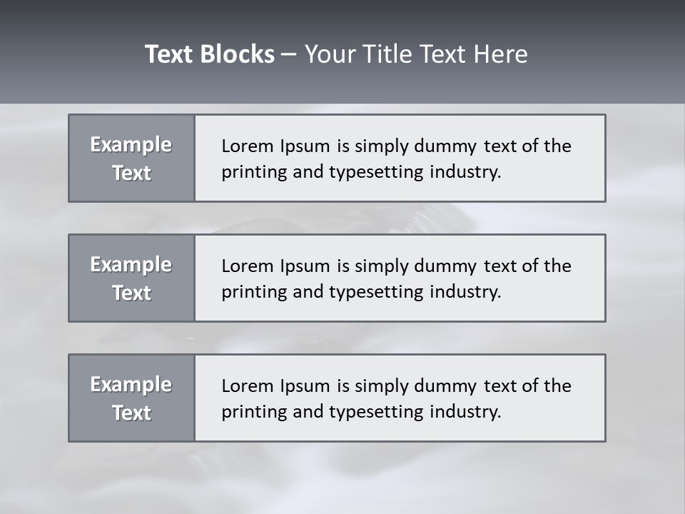 Flowing Water Beauty Great Smoky Mountains PowerPoint Template