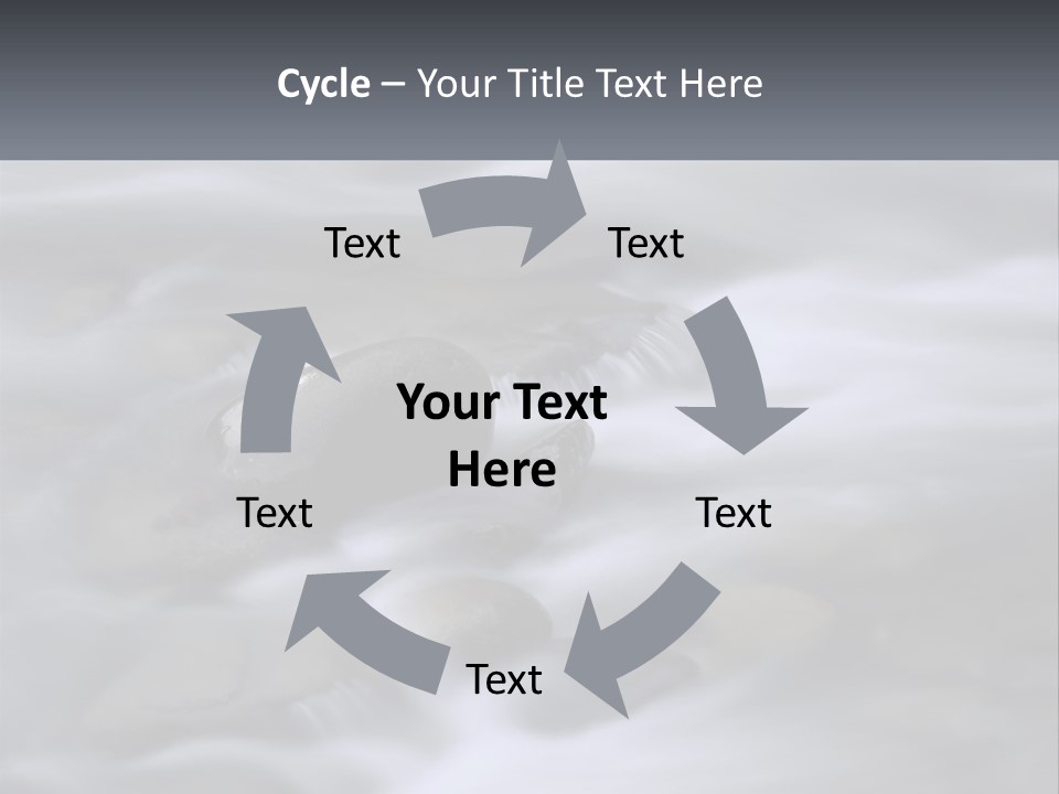 Flowing Water Beauty Great Smoky Mountains PowerPoint Template