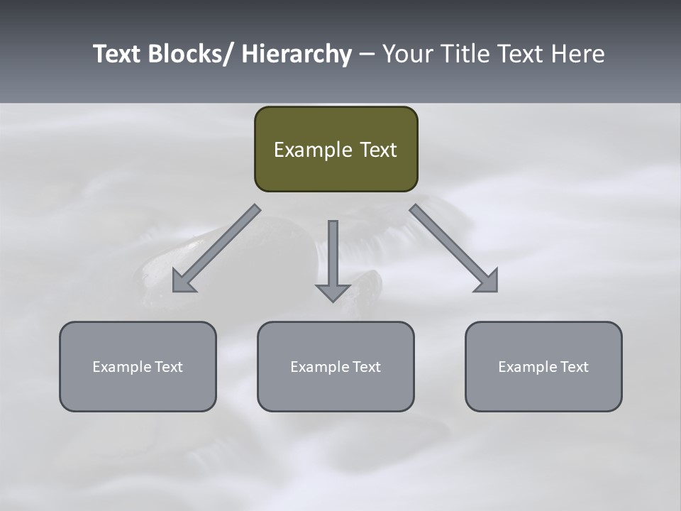 Flowing Water Beauty Great Smoky Mountains PowerPoint Template