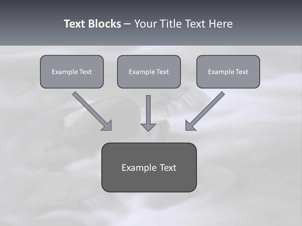 Flowing Water Beauty Great Smoky Mountains PowerPoint Template