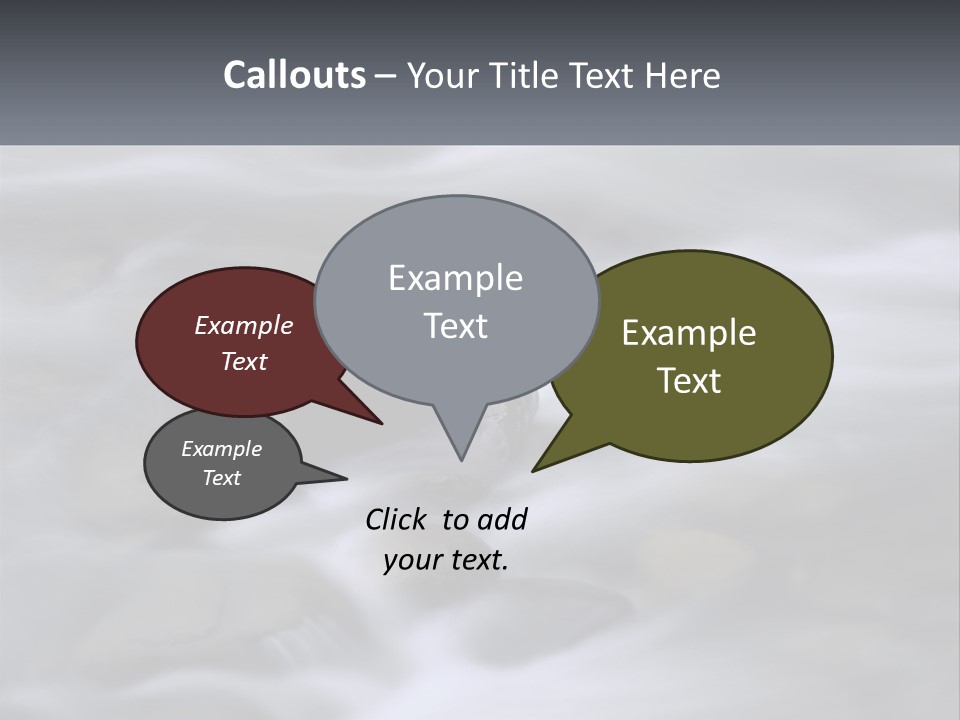 Flowing Water Beauty Great Smoky Mountains PowerPoint Template