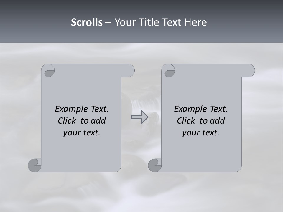 Flowing Water Beauty Great Smoky Mountains PowerPoint Template