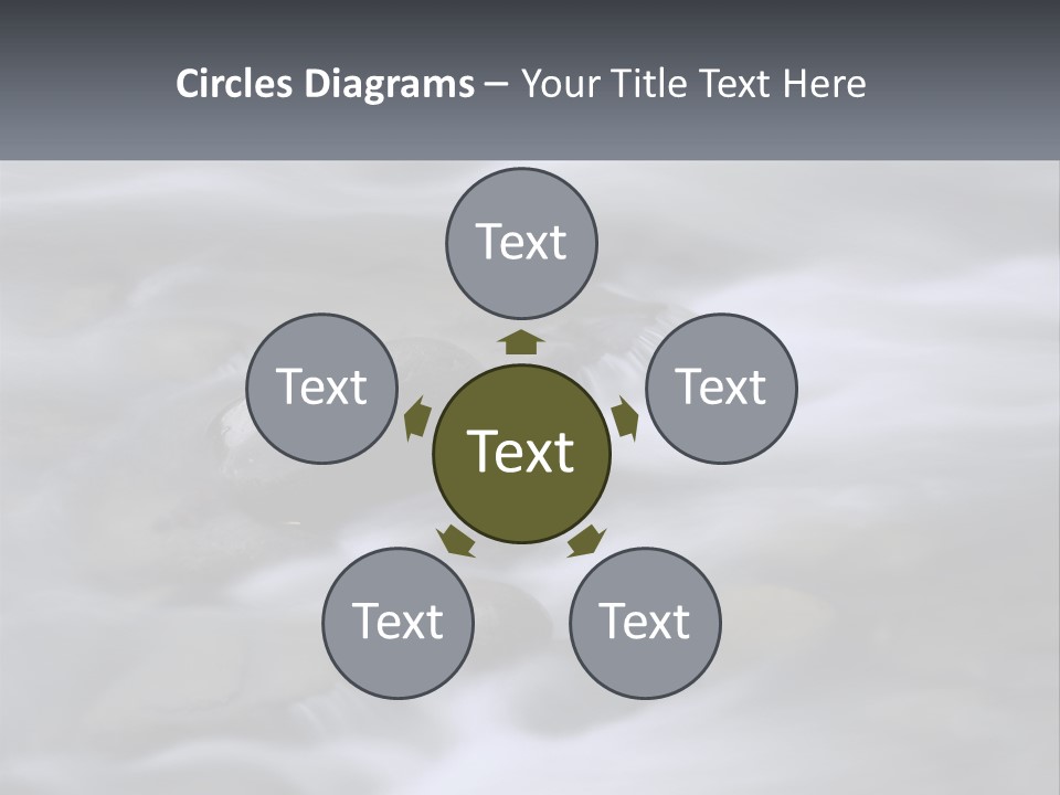 Flowing Water Beauty Great Smoky Mountains PowerPoint Template