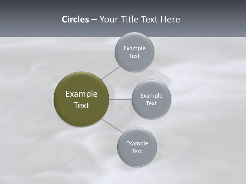 Flowing Water Beauty Great Smoky Mountains PowerPoint Template