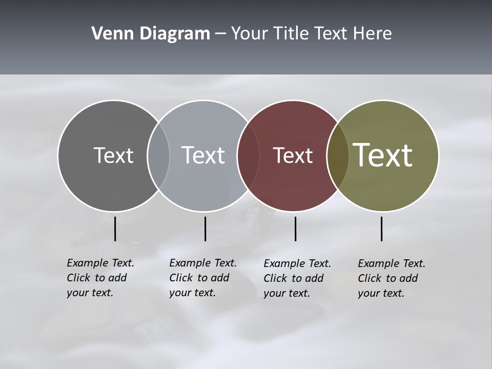 Flowing Water Beauty Great Smoky Mountains PowerPoint Template