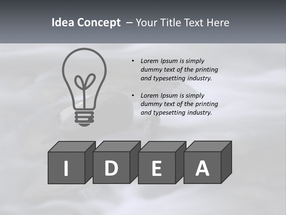 Flowing Water Beauty Great Smoky Mountains PowerPoint Template