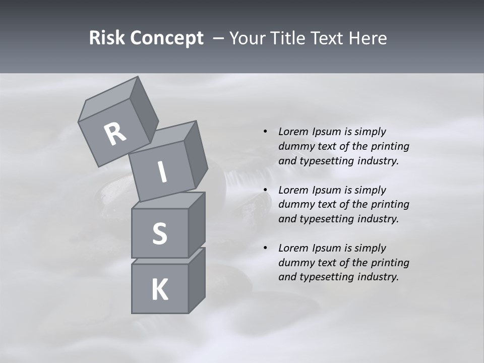 Flowing Water Beauty Great Smoky Mountains PowerPoint Template