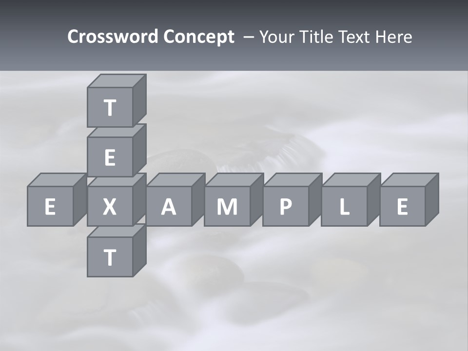 Flowing Water Beauty Great Smoky Mountains PowerPoint Template