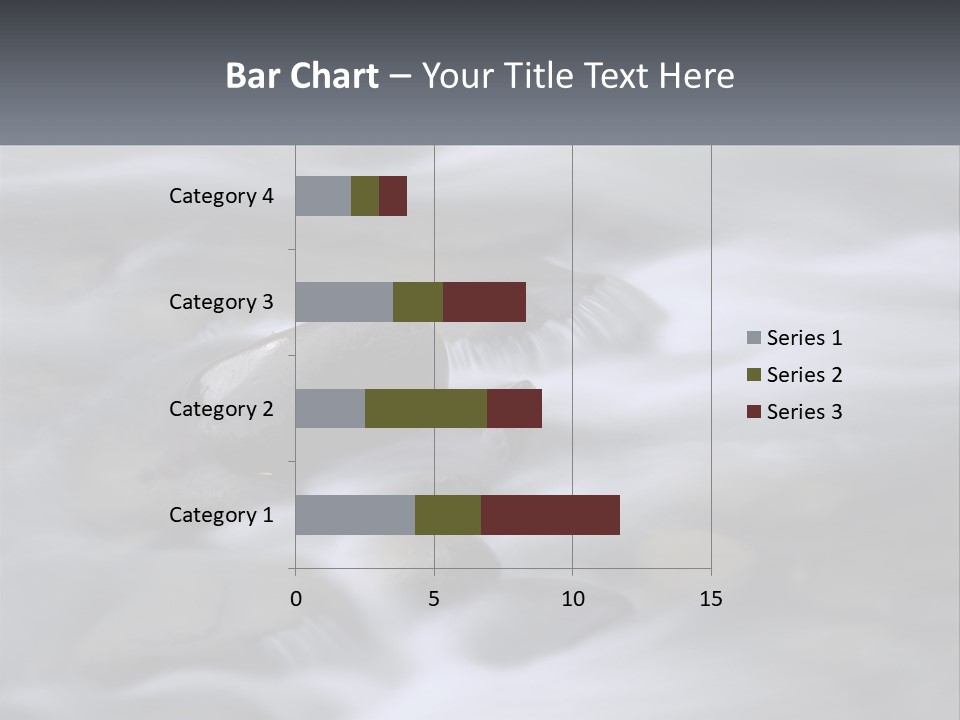 Flowing Water Beauty Great Smoky Mountains PowerPoint Template