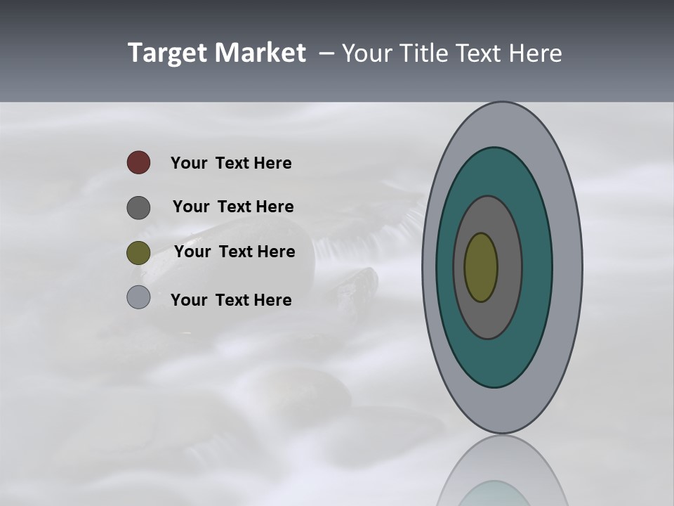 Flowing Water Beauty Great Smoky Mountains PowerPoint Template