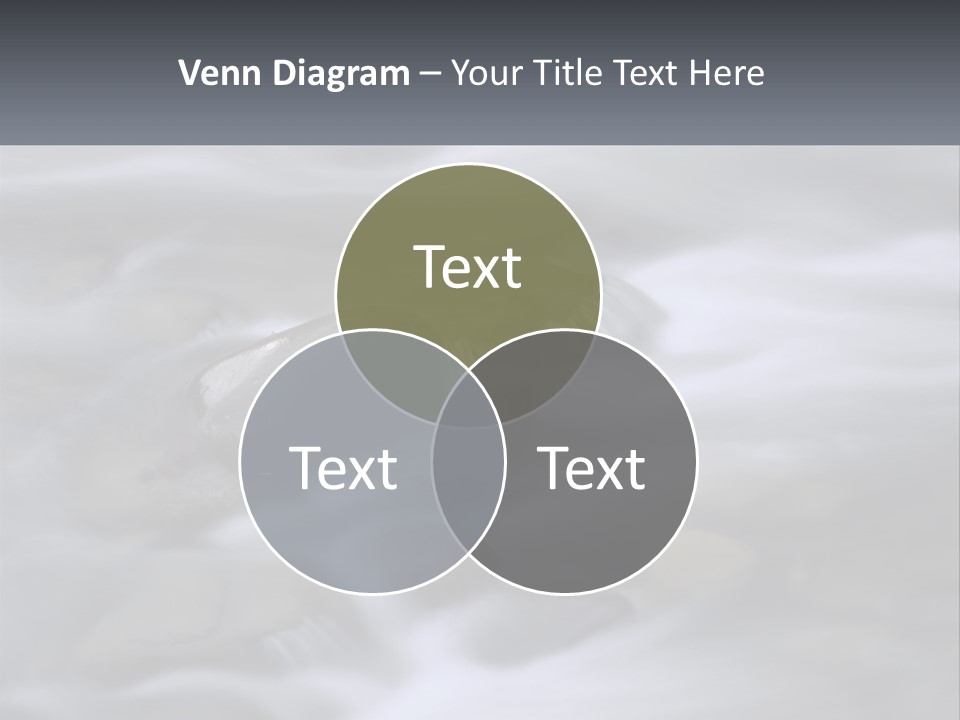 Flowing Water Beauty Great Smoky Mountains PowerPoint Template