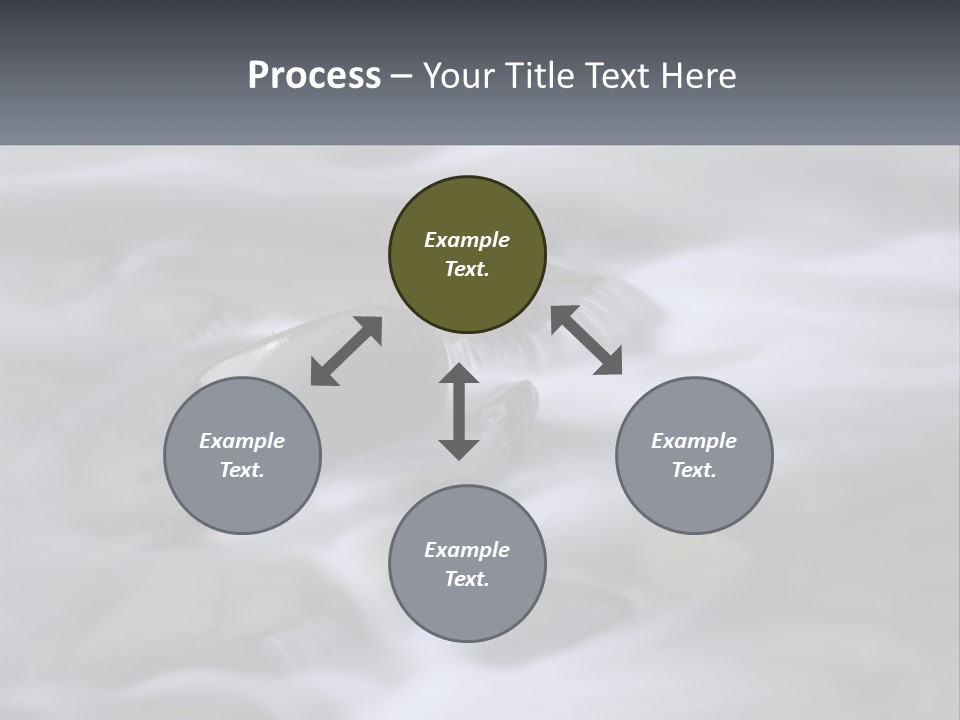 Flowing Water Beauty Great Smoky Mountains PowerPoint Template
