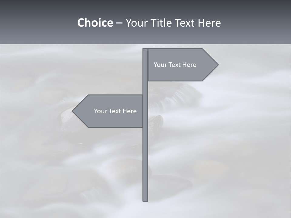 Flowing Water Beauty Great Smoky Mountains PowerPoint Template