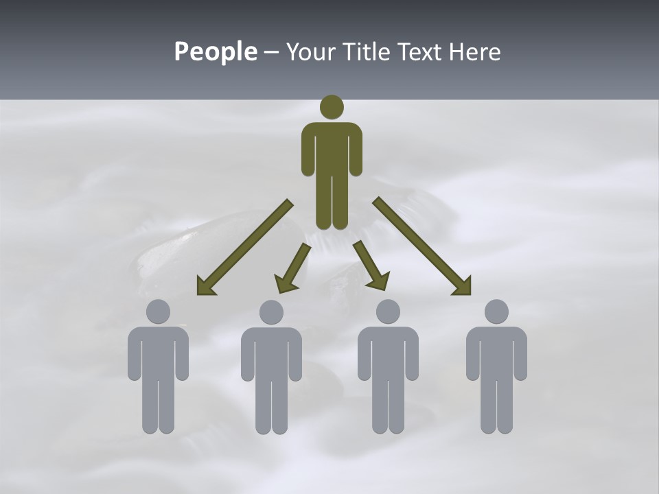 Flowing Water Beauty Great Smoky Mountains PowerPoint Template