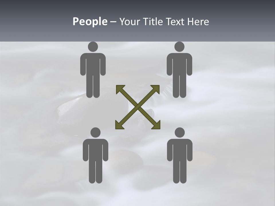 Flowing Water Beauty Great Smoky Mountains PowerPoint Template