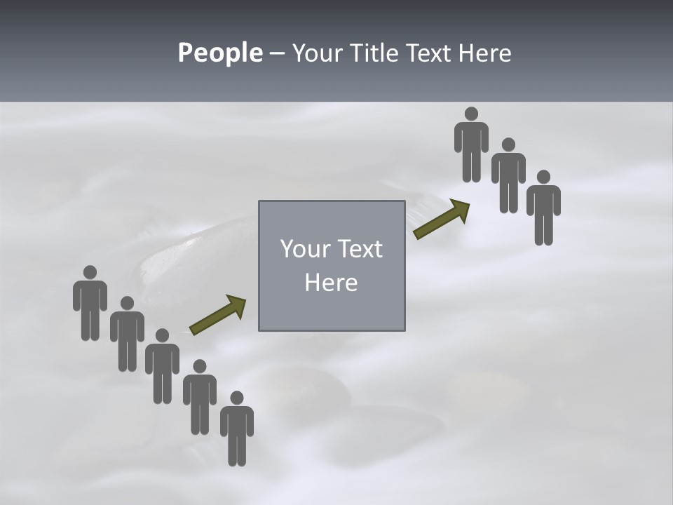 Flowing Water Beauty Great Smoky Mountains PowerPoint Template