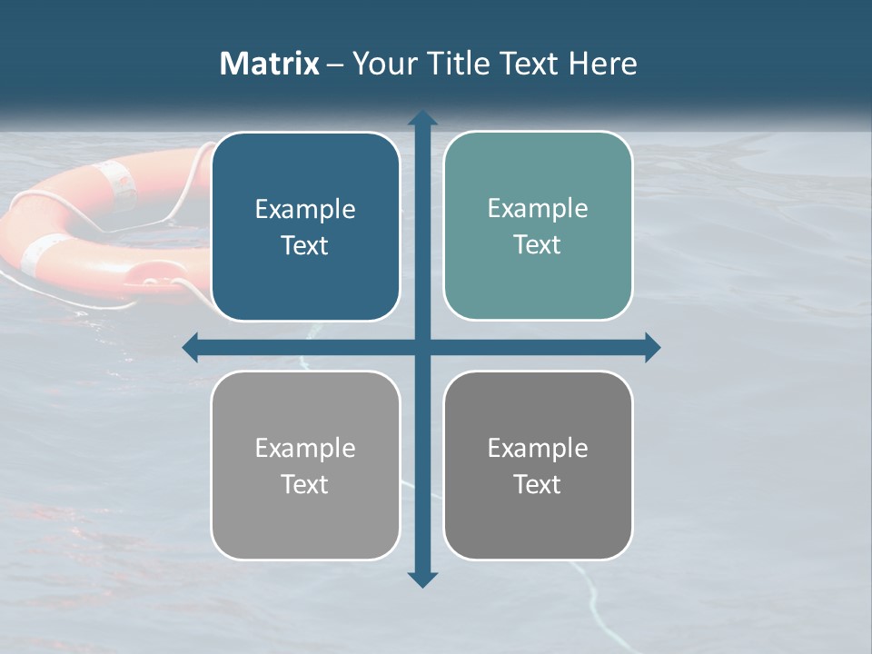 Yacht Help Red PowerPoint Template