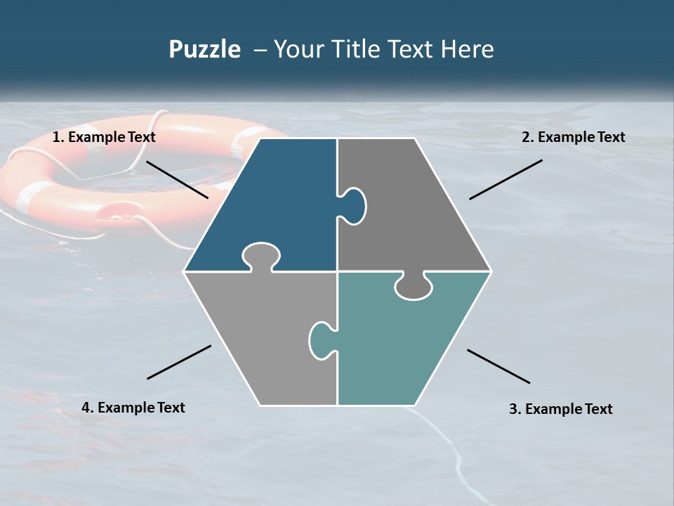 Yacht Help Red PowerPoint Template