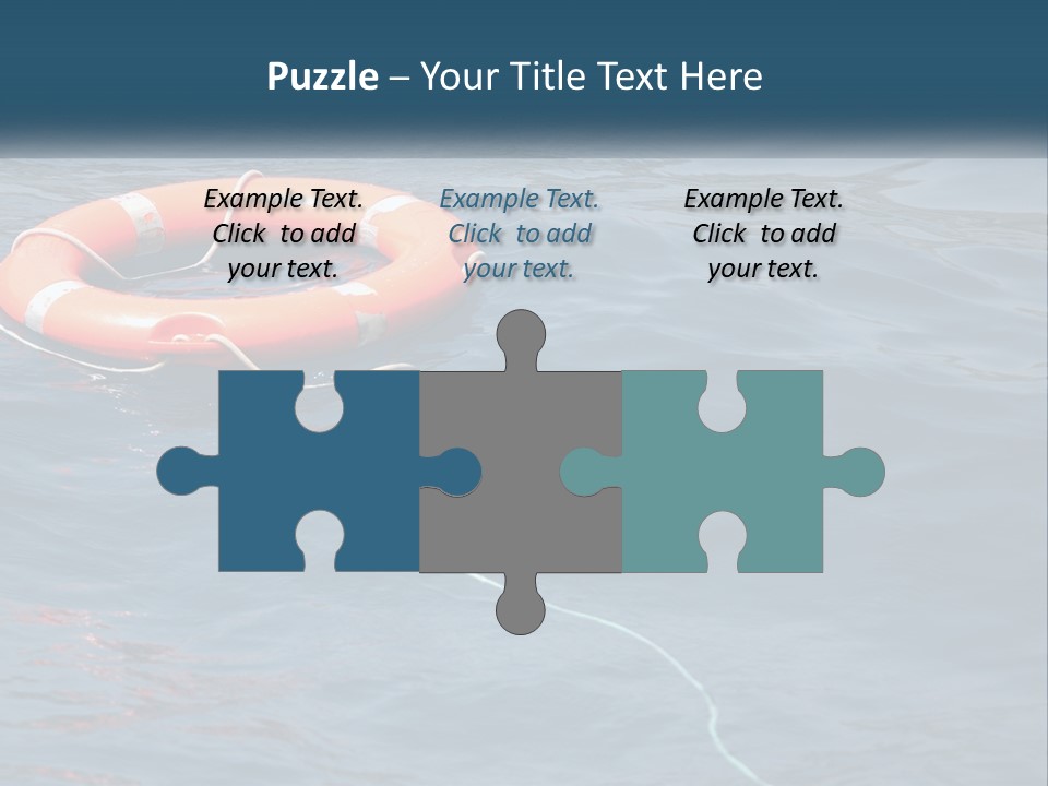 Yacht Help Red PowerPoint Template