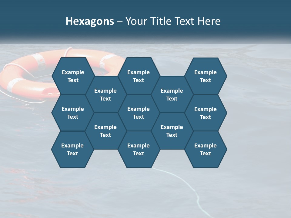 Yacht Help Red PowerPoint Template