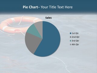 Yacht Help Red PowerPoint Template