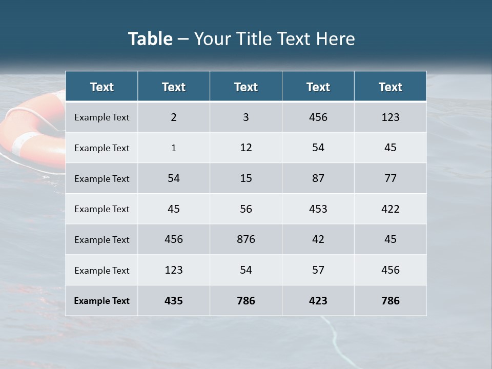 Yacht Help Red PowerPoint Template