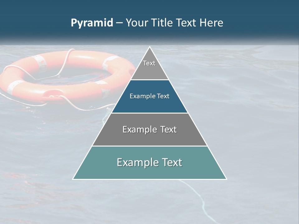 Yacht Help Red PowerPoint Template