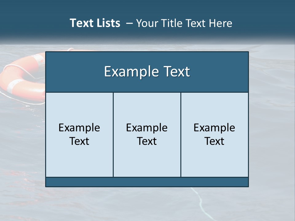 Yacht Help Red PowerPoint Template