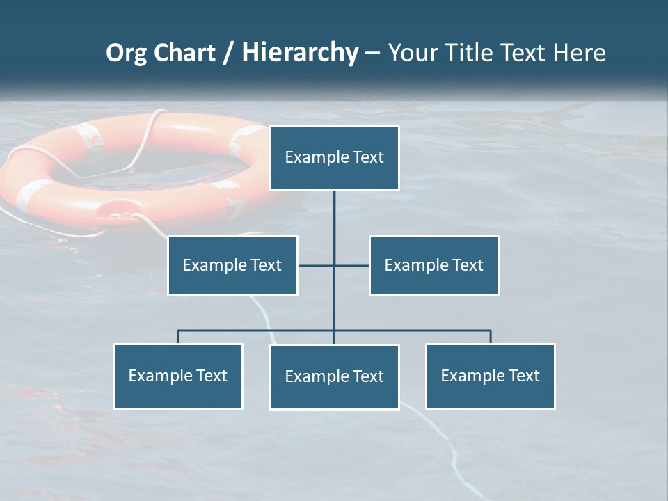 Yacht Help Red PowerPoint Template