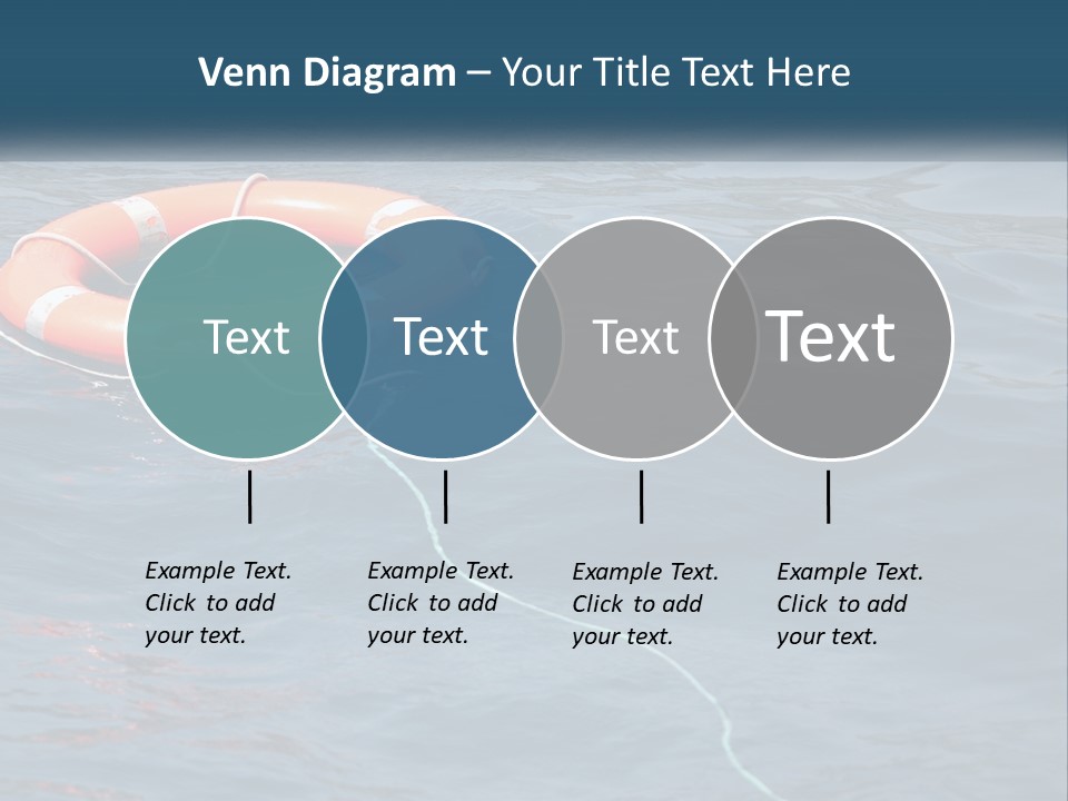 Yacht Help Red PowerPoint Template