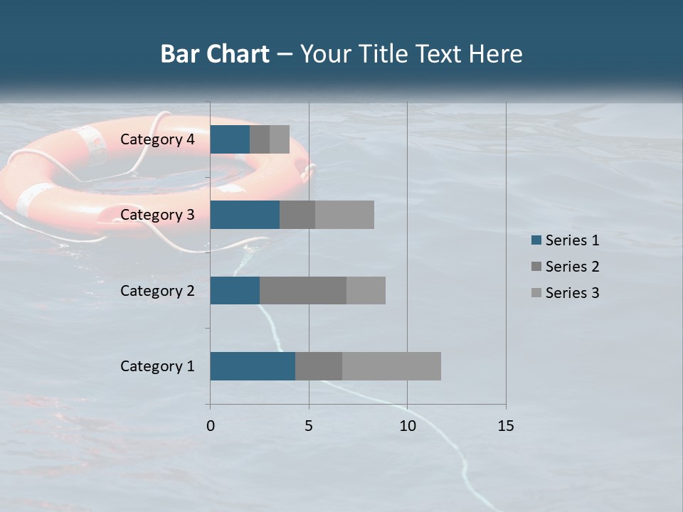 Yacht Help Red PowerPoint Template