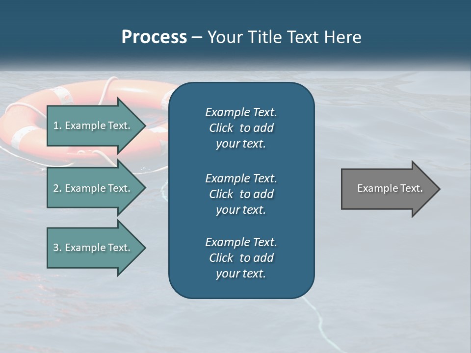 Yacht Help Red PowerPoint Template