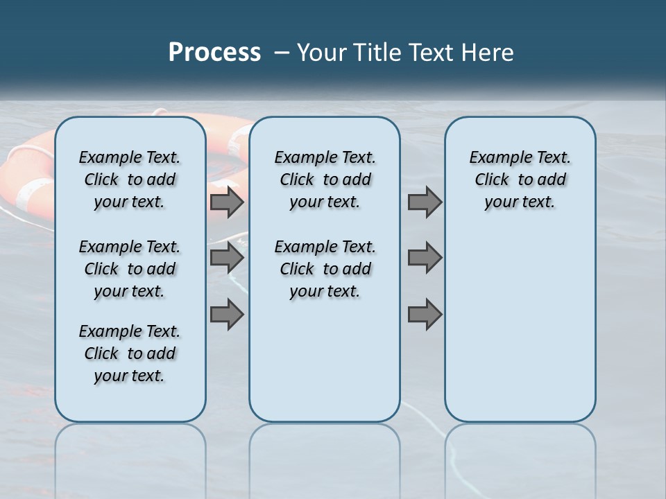 Yacht Help Red PowerPoint Template