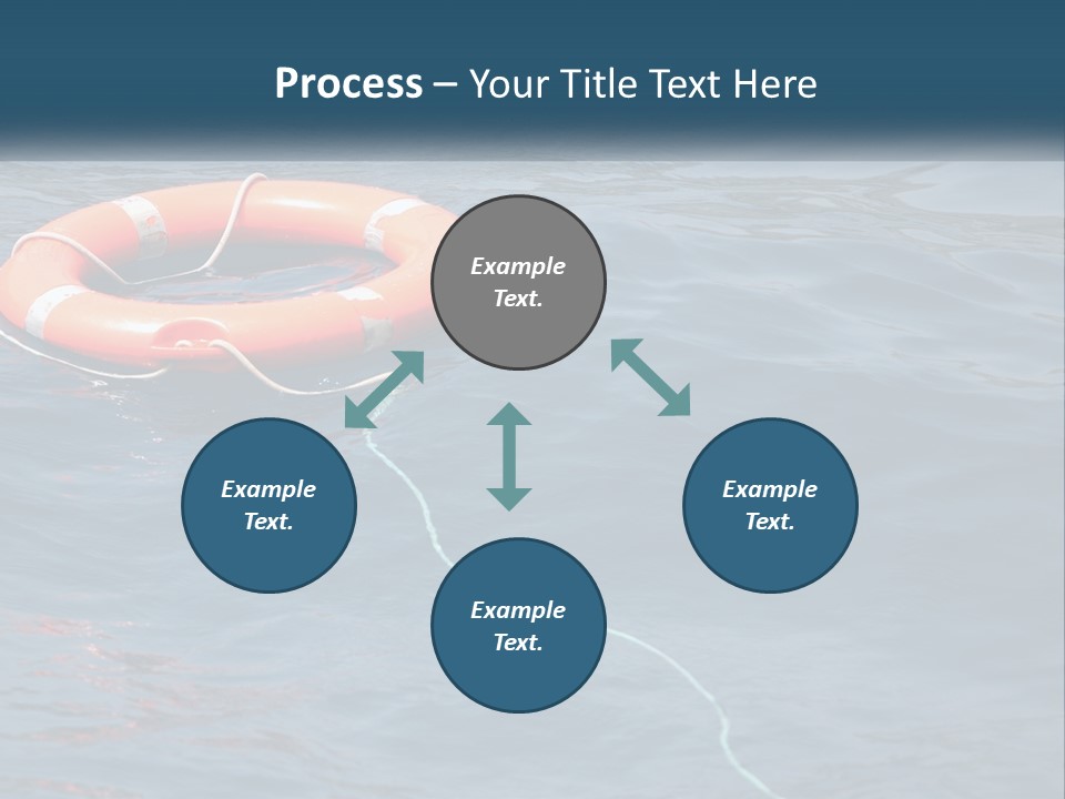 Yacht Help Red PowerPoint Template