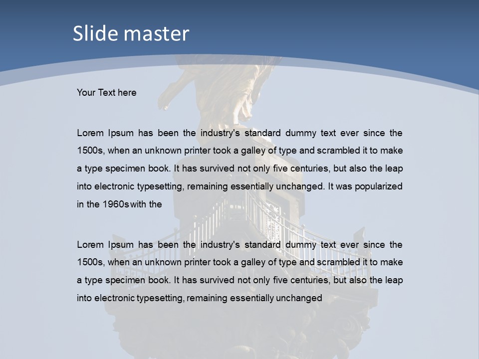 Wings Gold Golden PowerPoint Template