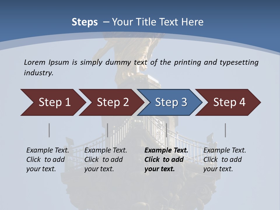 Wings Gold Golden PowerPoint Template