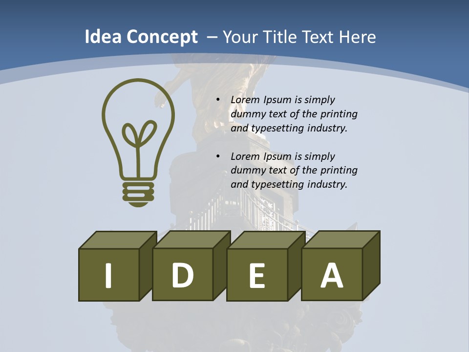 Wings Gold Golden PowerPoint Template