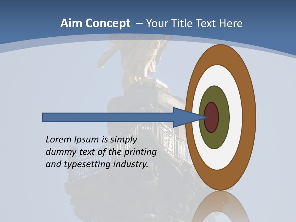 Wings Gold Golden PowerPoint Template