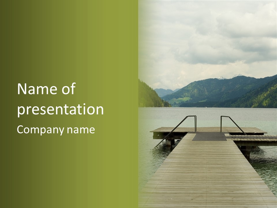 Vacant Without Mountains PowerPoint Template