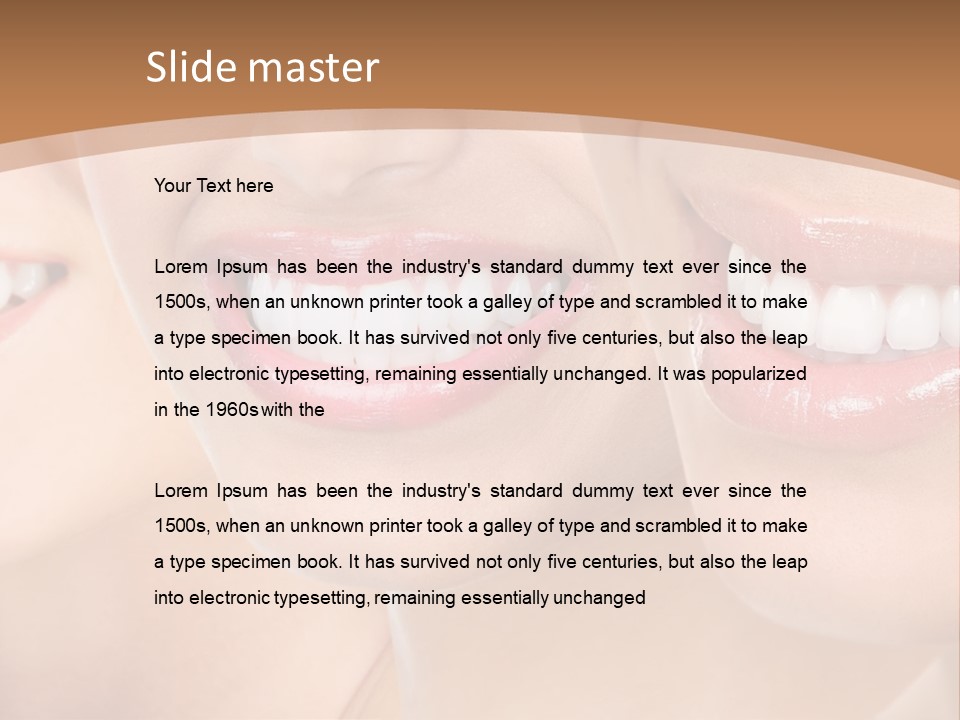 Dentistry Teeth Natural PowerPoint Template