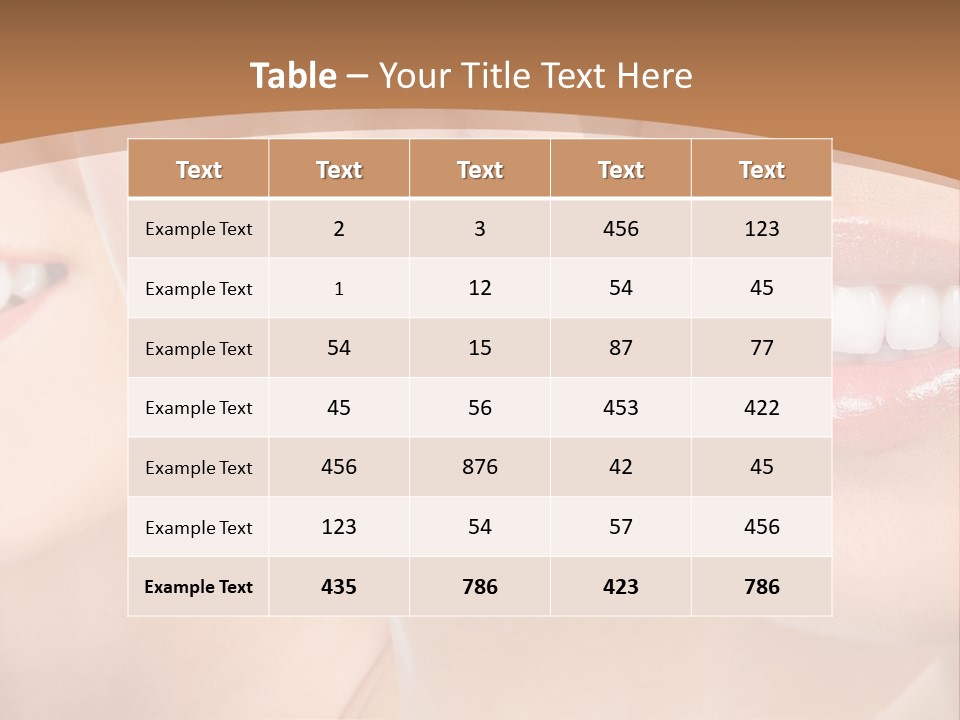 Dentistry Teeth Natural PowerPoint Template