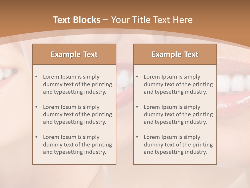 Dentistry Teeth Natural PowerPoint Template